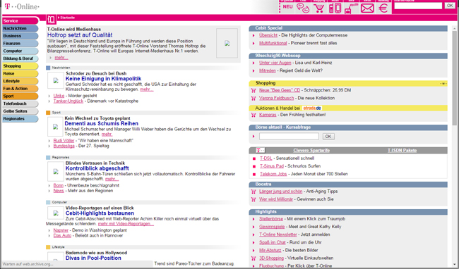T-Online.de 2001