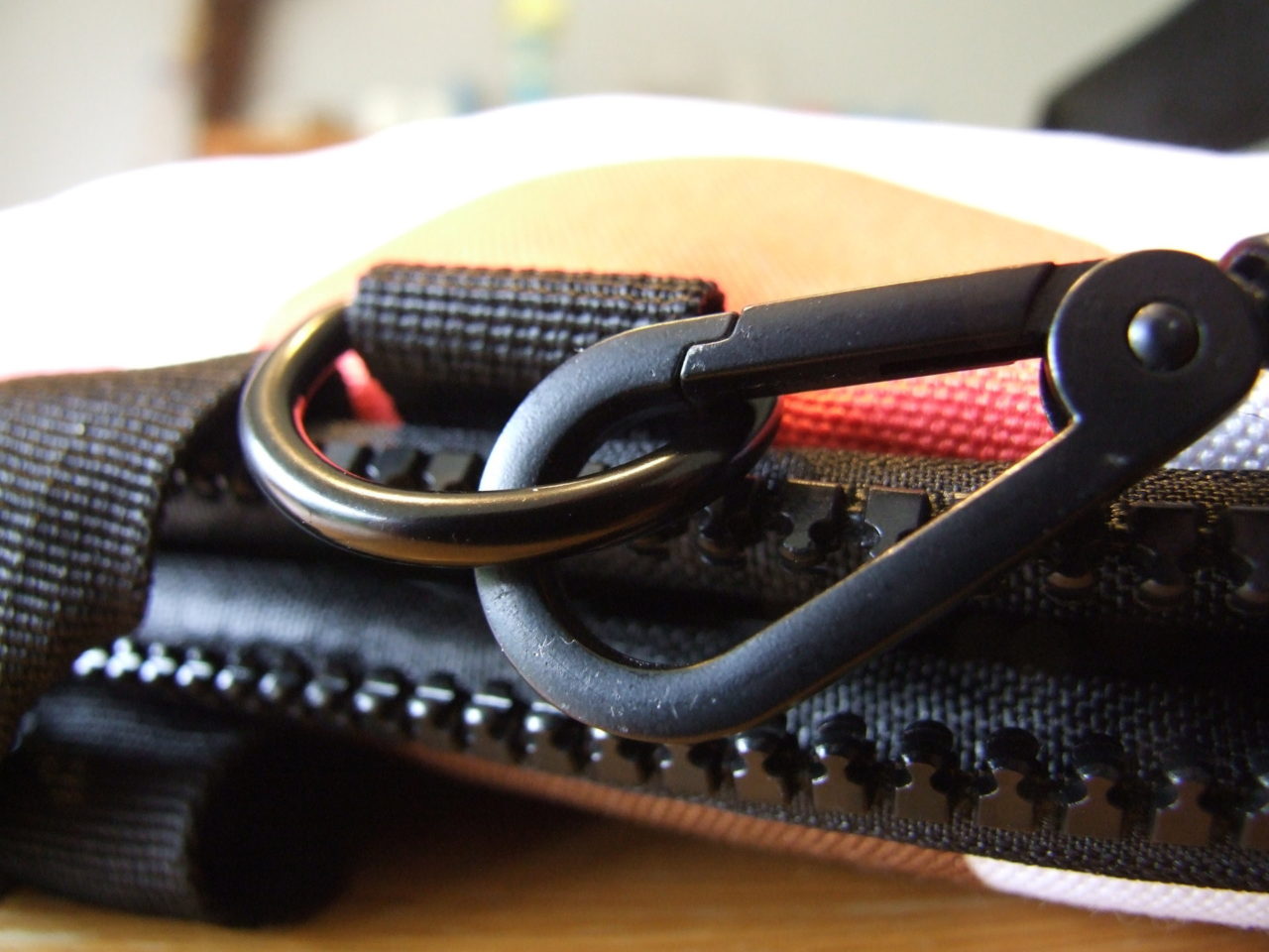 Silent Monsters Notebooktasche im Test : Nahaufnahme Karabiner